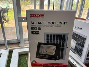 ALLTOP 100W Energy Saving Solar LED Flood Light- Pole and Wall Mounted