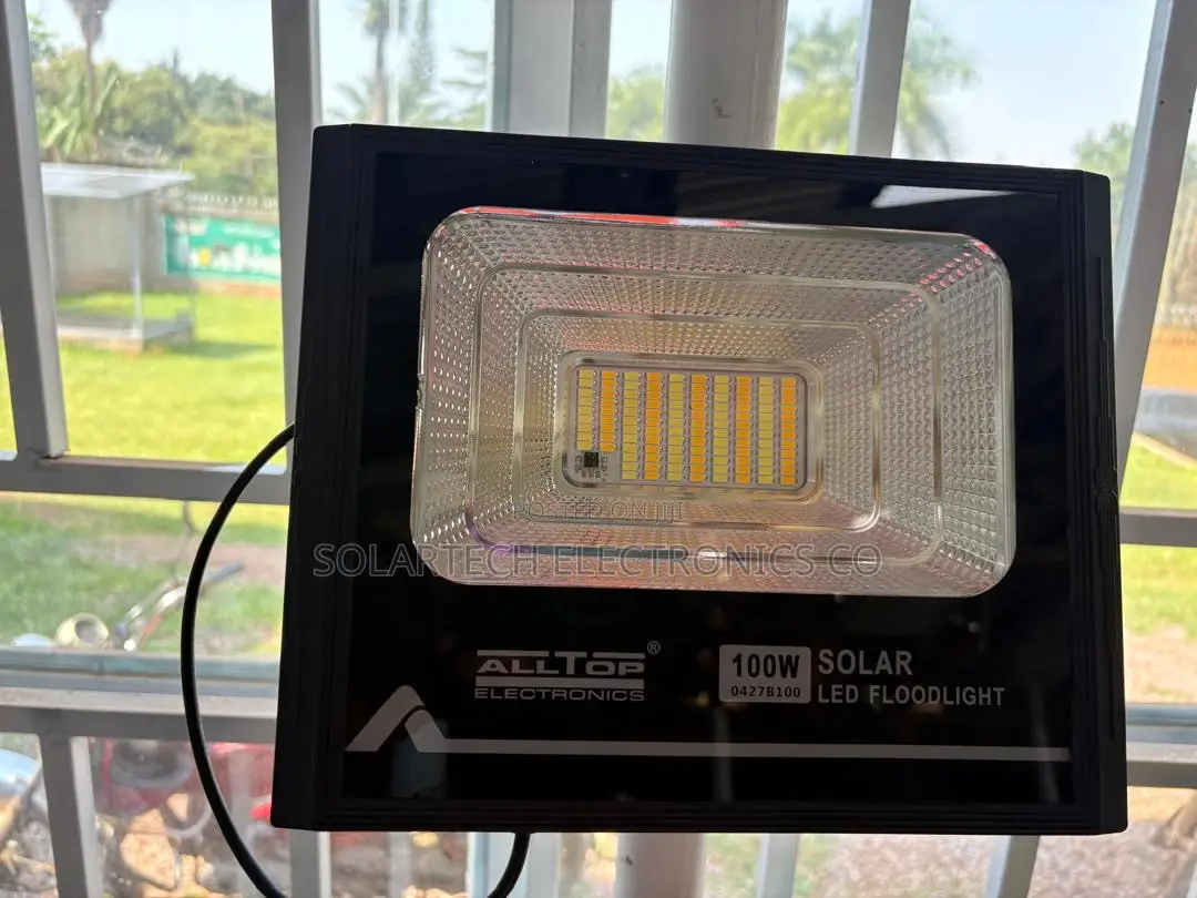 ALLTOP 100W Energy Saving Solar LED Flood Light- Pole and Wall Mounted