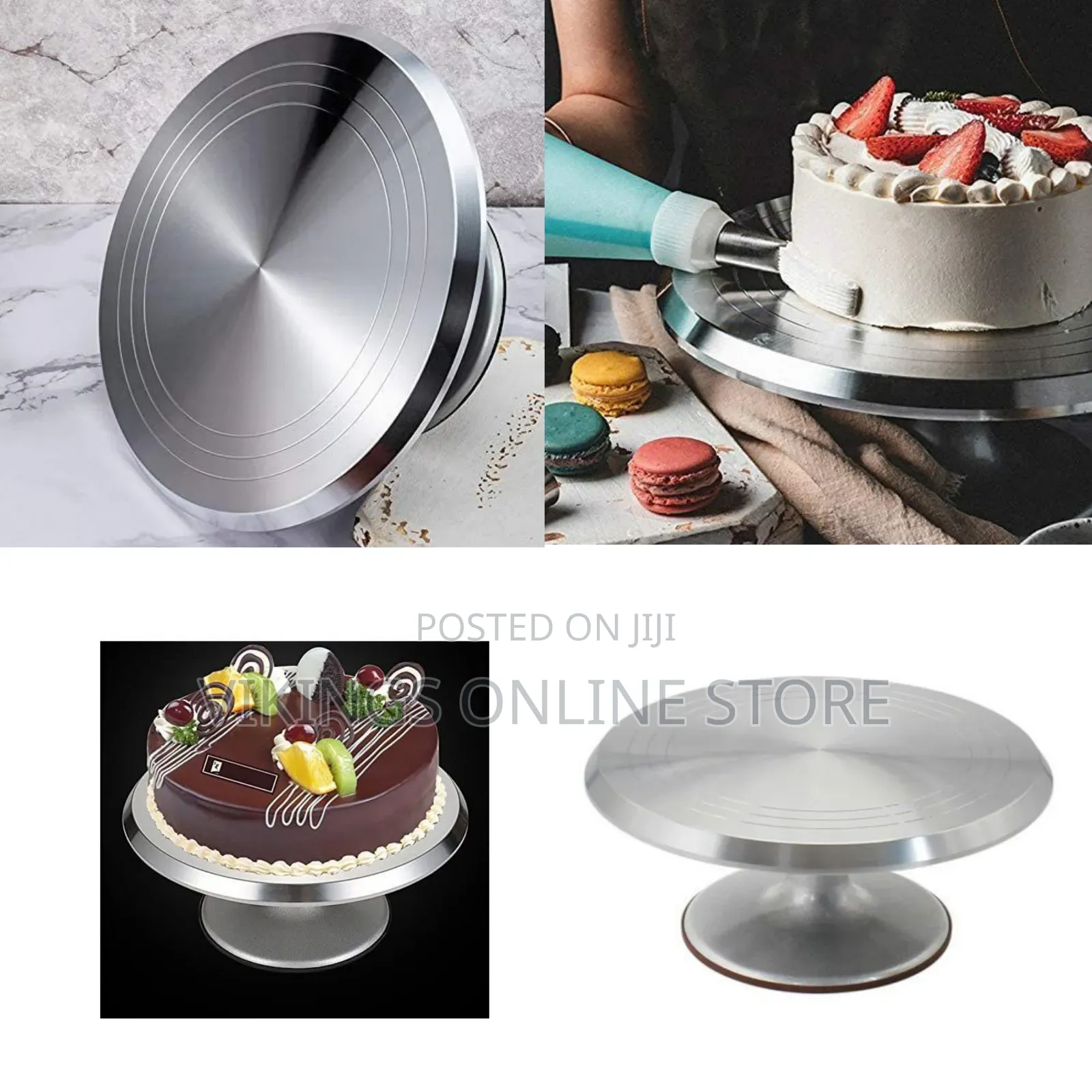 12 Inch Rotating Cake Decorating Revolving Pottery Stand Turntable