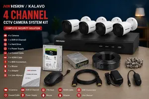 4CH Hikvision Security Camera Kit With DVR Hard Drive