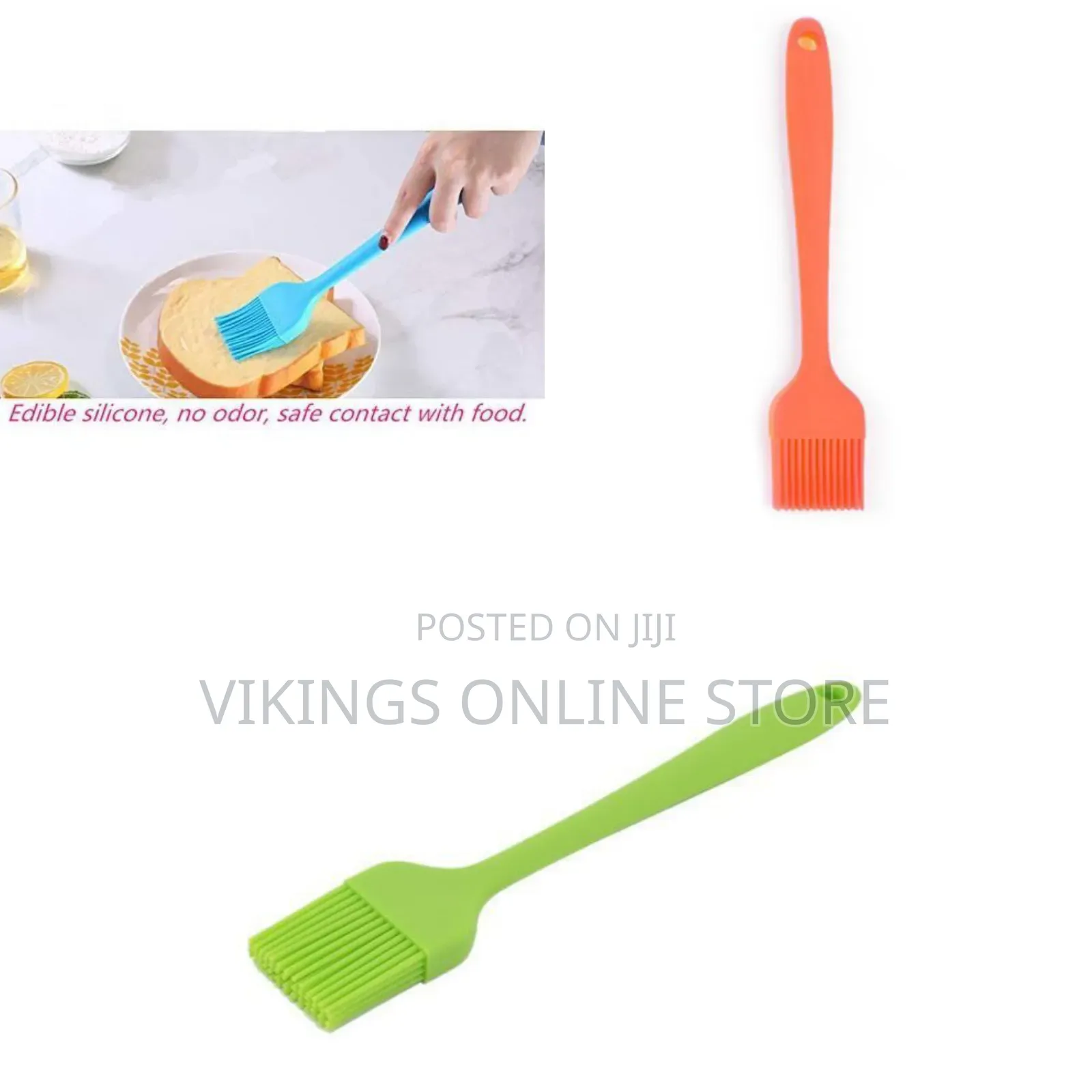 Silicone Marinating Pastries, Grill BBQ Baking Oil Brush- Color May