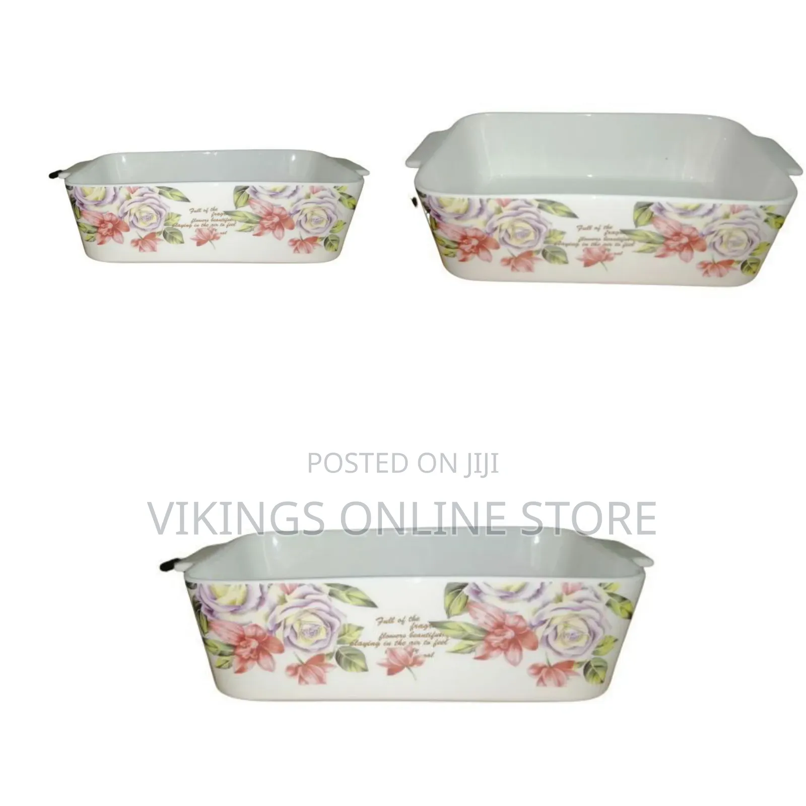 Rectangle Microwave Oven Baking Serving Dish Bowl, White