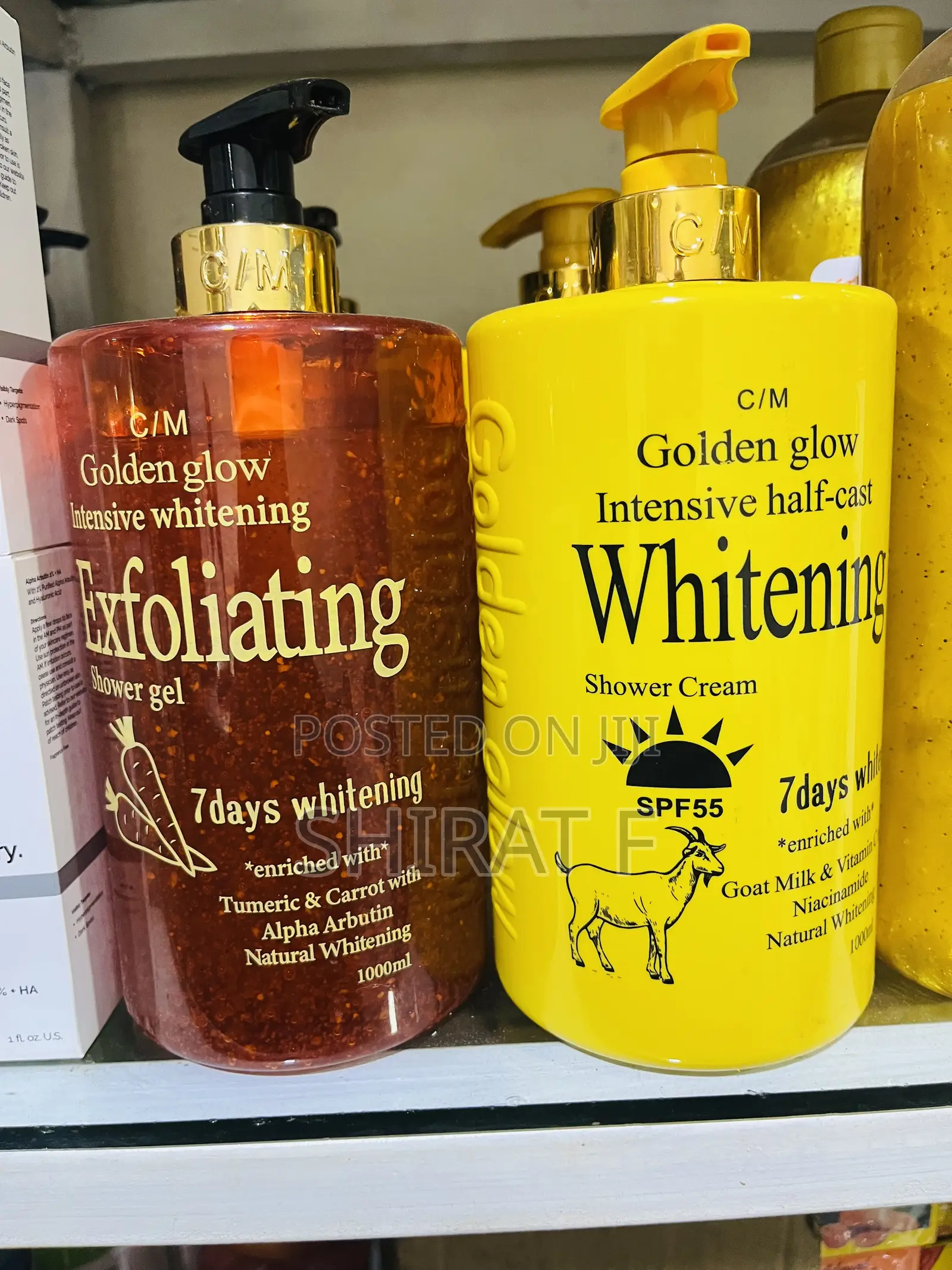 Golden Glow Shower Gels