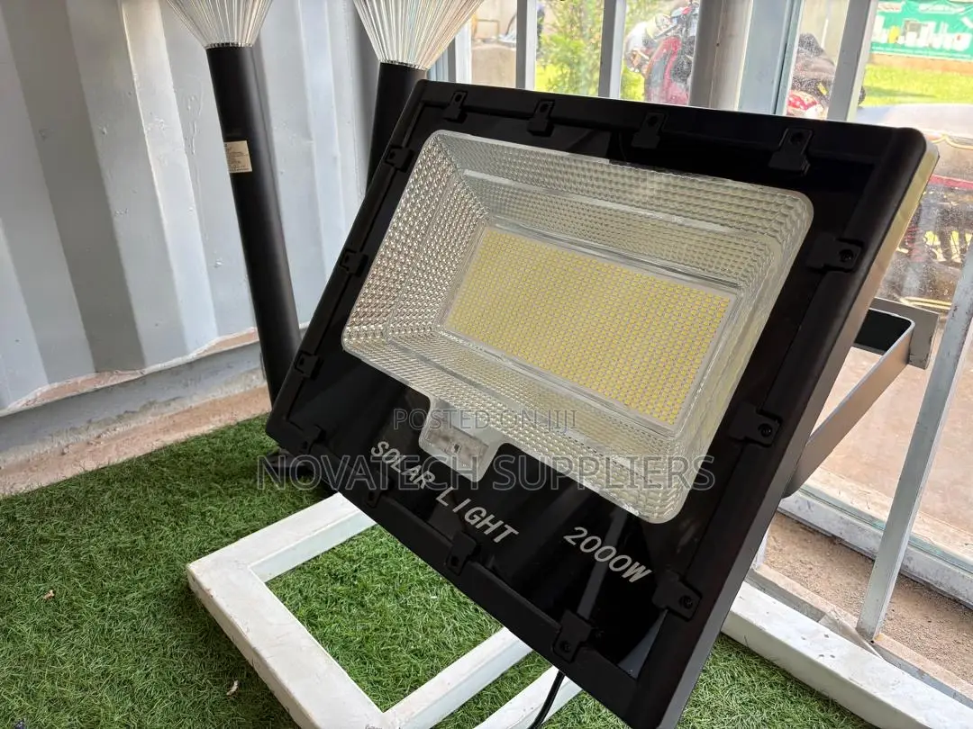ALLTOP 2000W Outdoor Solar Flood Light With Remote Control