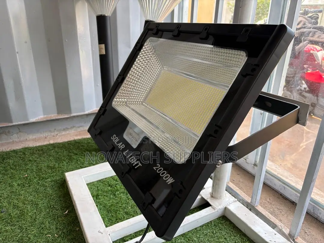 ALLTOP 2000W Solar Security Flood Light for Outdoor Use With Panel