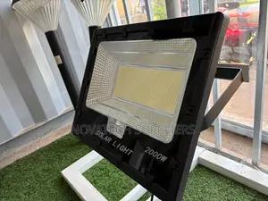 ALLTOP 2000W Solar Security Flood Light for Outdoor Use With Panel