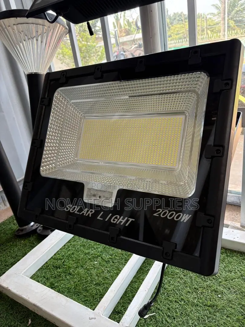 Premium ALLTOP 2000W Outdoor Solar Flood Light Inbuilt Battery