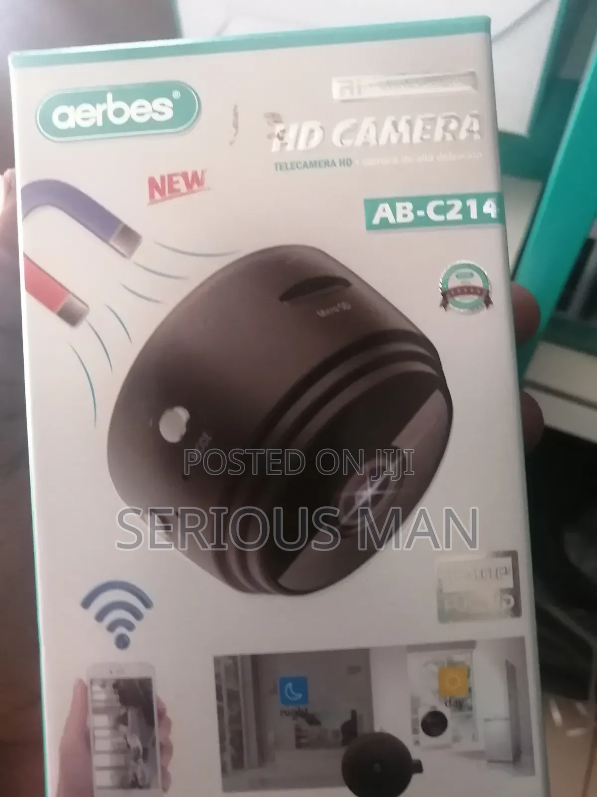 Magnetic Wireless HD Security Camera Featuring Wi-Fi Connectivity