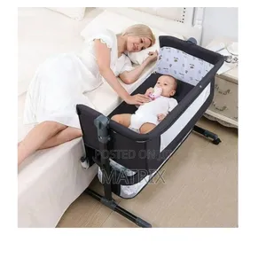 Baby Bassinet Bedside Sleeper, Baby Bed Side Crib With Storage Basket