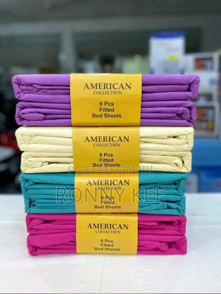 6pc Fited Bedsheets