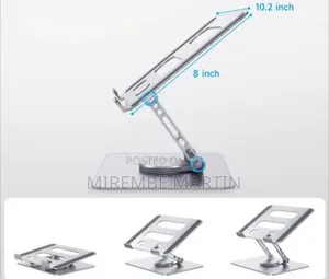 Adjustable Laptop Stand With 360 Rotating Base, Computer Stand