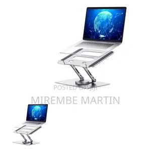 Adjustable Laptop Stand With 360 Rotating Base, Computer Stand
