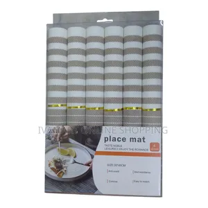 Anti - Slip Table Mats - 6 Pieces, Size 30 X 45cm