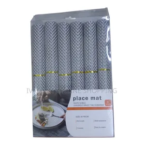 Anti - Slip Table Mats - 6 Pieces, Size 30 X 45cm