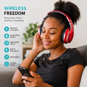 Aerbes AB-D302 Wireless Bluetooth Headphones With Mic
