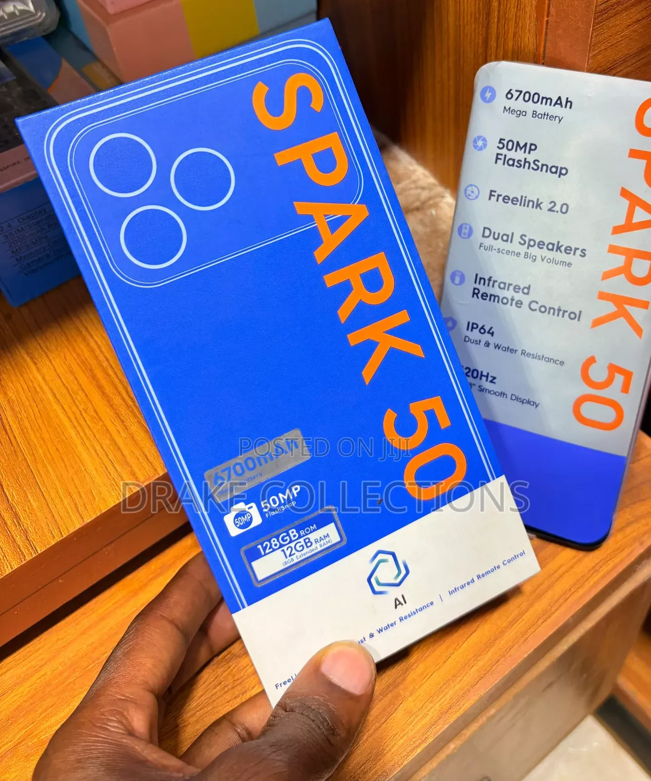 New Tecno Spark 50 128 GB Black