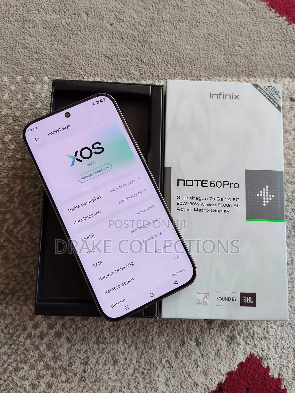 New Infinix Note 60 Pro 256 GB Gray