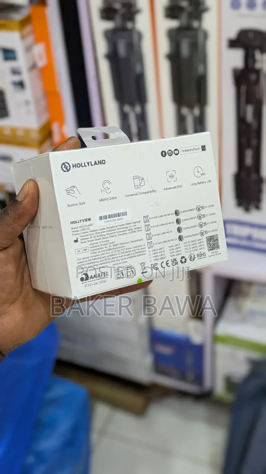 Hollyland Lark M2 Wireless Lavalier Microphone System.