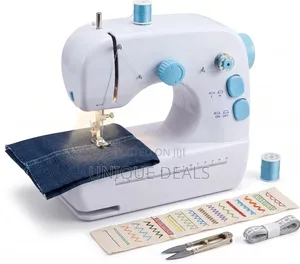 Portable 12-Stitch Sewing Machine With Foot Pedal