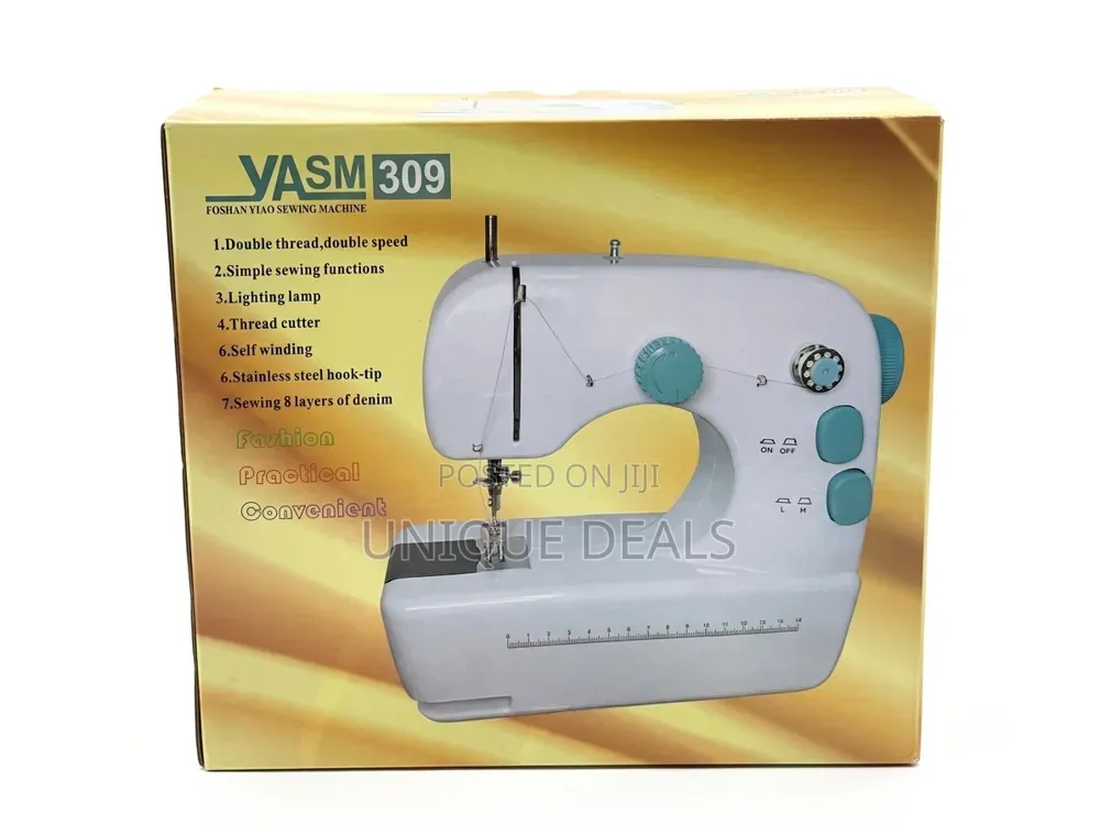 Portable 12-Stitch Sewing Machine With Foot Pedal