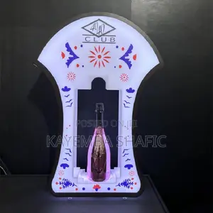 Premium Acrylic LED Lighted Champagne VIP Lounge Bottle Presenter