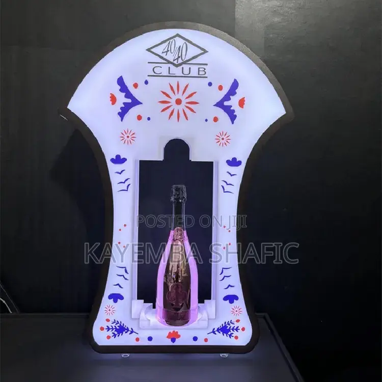 Premium Acrylic LED Lighted Champagne VIP Lounge Bottle Presenter