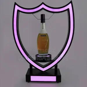 LED Lighted Liquor Bottle Display Shelf Champagne Wine Rack Glorifier