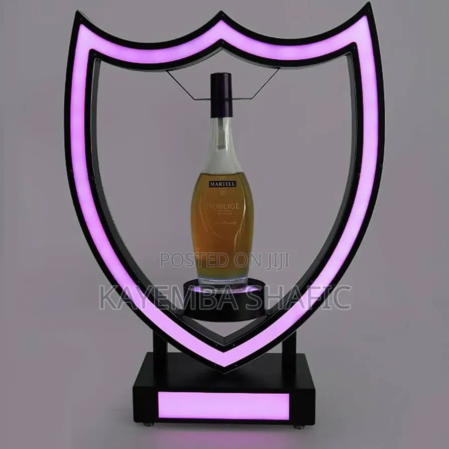 LED Lighted Liquor Bottle Display Shelf Champagne Wine Rack Glorifier
