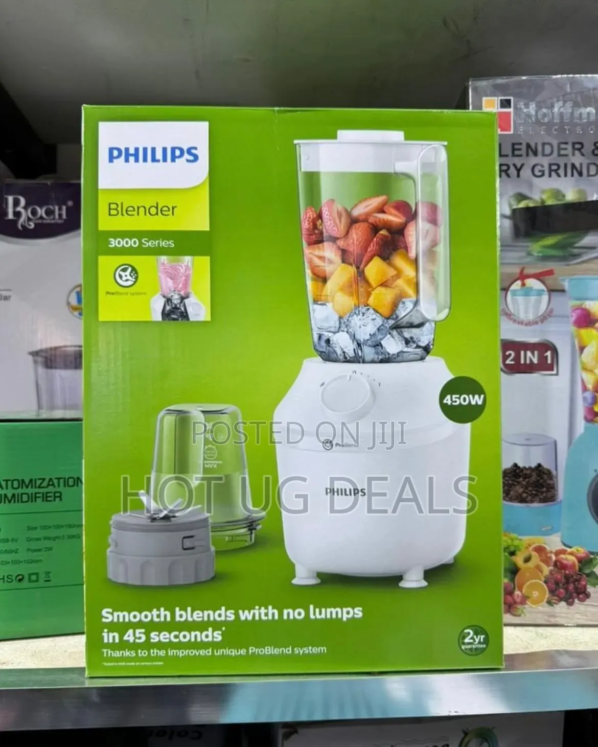 Philips 3000 Series ProBlend Blender HR2041 - 450W, 1.9L, Ice Crushing