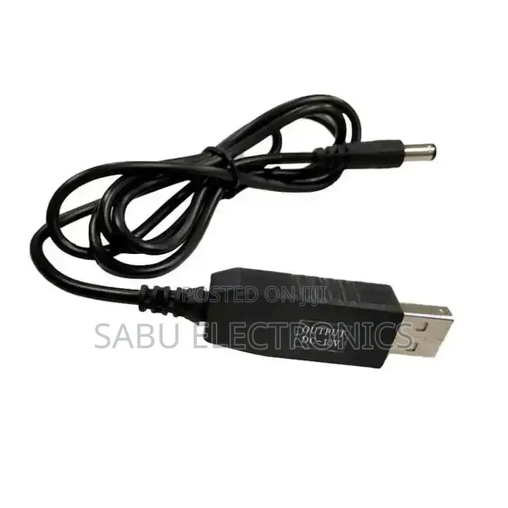 USB 5V to 12V DC StepUp Power Cable –Router Power Adapter