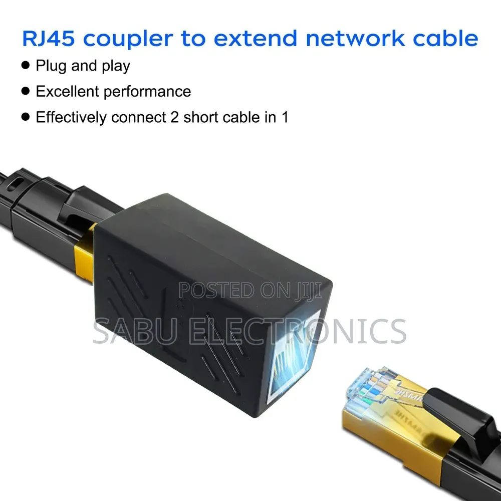 RJ45 Ethernet Cable Coupler Female –CAT6 Network Cable Extender