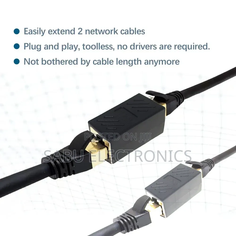 RJ45 Ethernet Cable Coupler Female –CAT6 Network Cable Extender