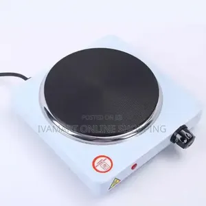 Portable Single Solid Electric Hot Plate (1000W) - Fast Cooking
