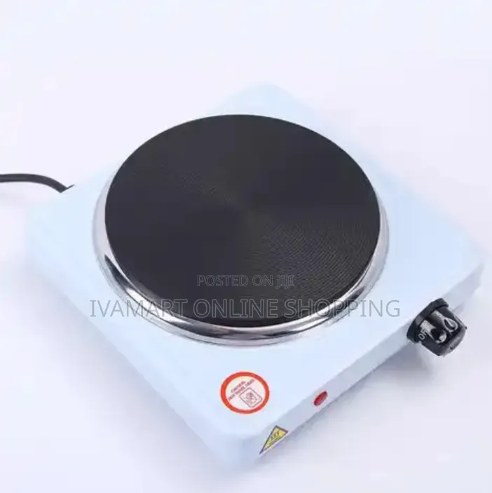 Portable Single Solid Electric Hot Plate (1000W) - Fast Cooking