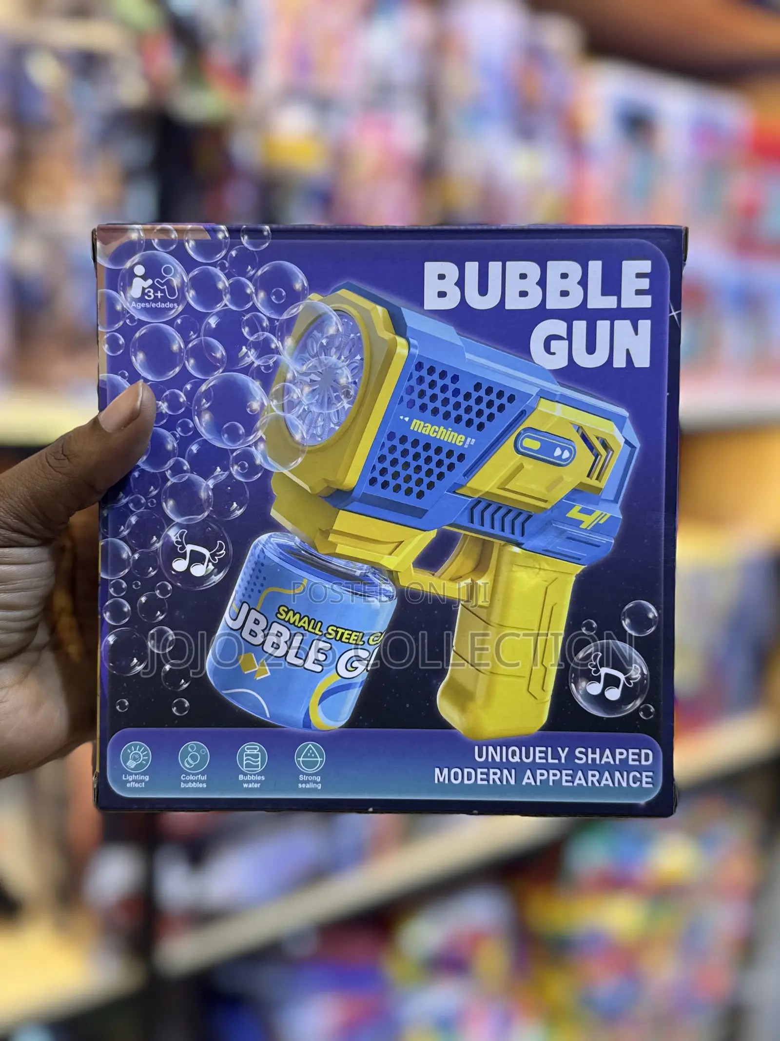 Blue and Yellow Bubble Gun