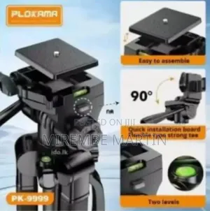 PLOKAMA PK-9999 Camera Tripod Stand 2.1 M With Mobile Phone Holder
