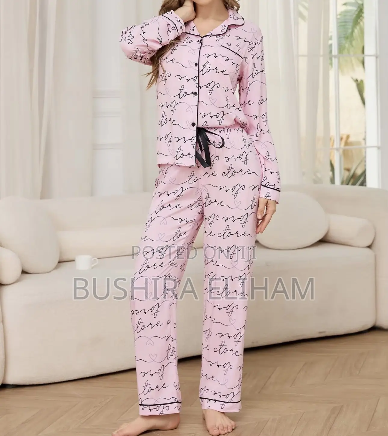 Pink Cotton Pyjamas