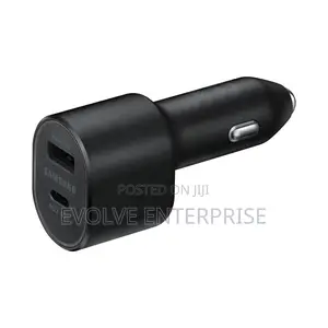 Samsung Original Fast Dual Car Charger (45W+15W) | USB-C USB-A Ports