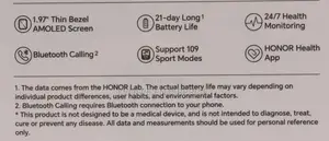 Honor Watch X5i Smartwatch, 1.97" Thin Bezel AMOLED Display