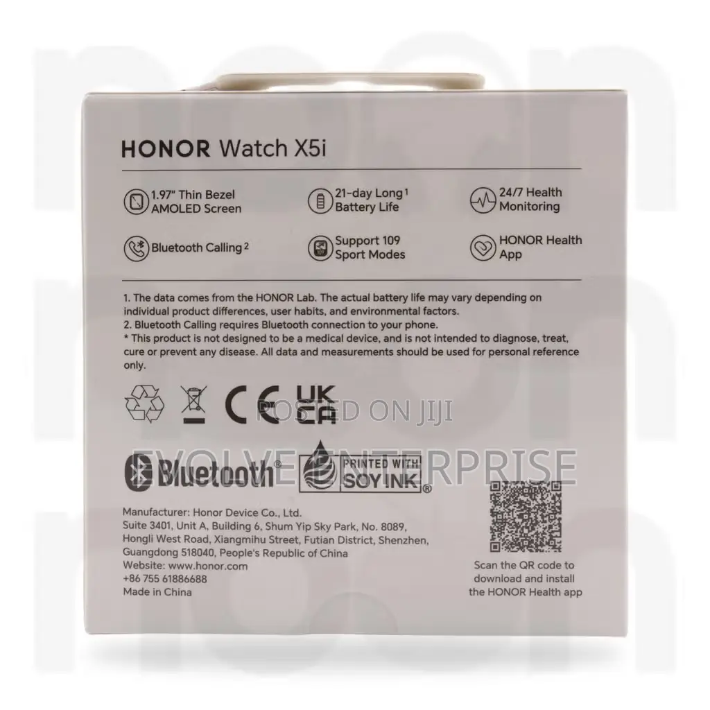 Honor Watch X5i Smartwatch, 1.97" Thin Bezel AMOLED Display