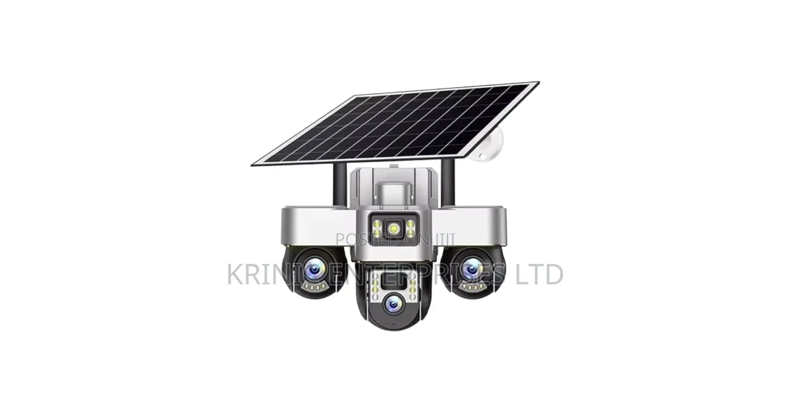 V380 Pro 3-Lens Solar Powered PTZ Security Camera
