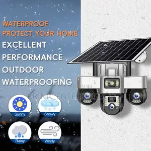 V380 Pro 3-Lens Solar Powered PTZ Security Camera