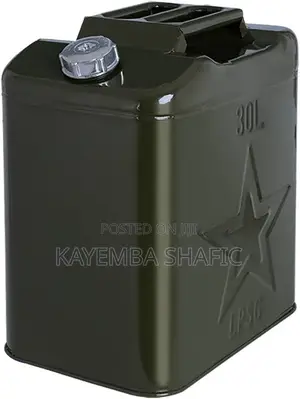 30L Heavy Duty Metal Fuel Jerry Can - Premium Steel Fuel Tank