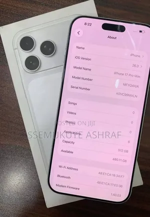 New Apple iPhone 17 Pro Max 256 GB White