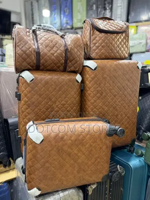5-Piece Luxury Quilted Luggage Set