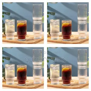 Ribbed Drinking Glasses (12pcs)