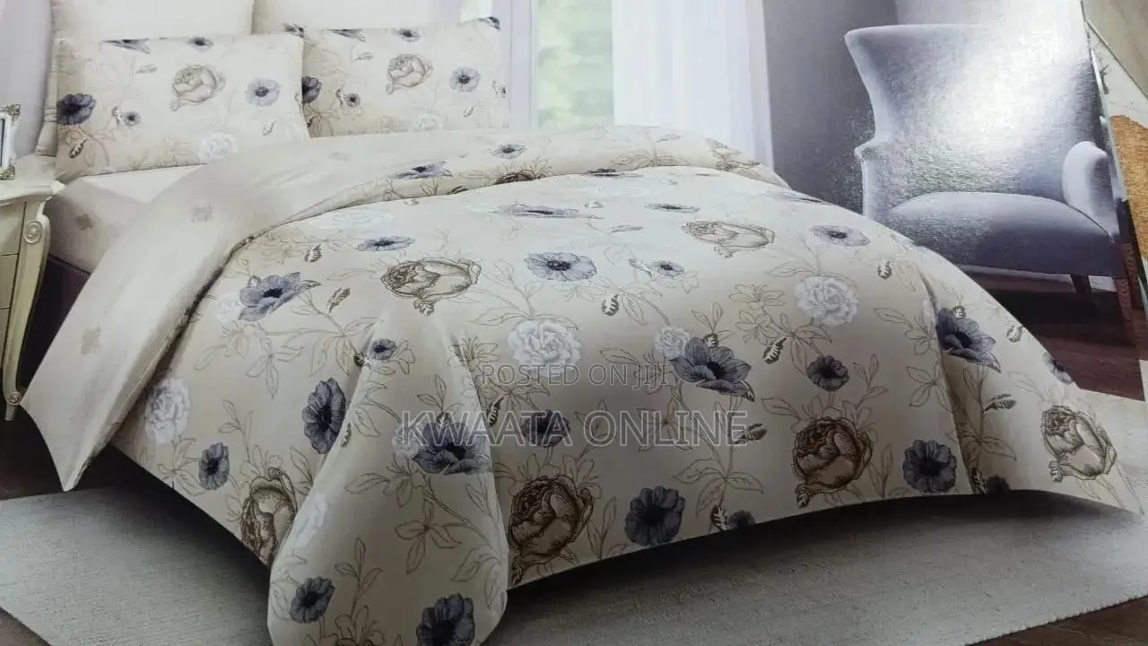4Pc Duvets, Quilt Cover Set-(1 Duvet, 1 Sheet 2 Pillow Covers)