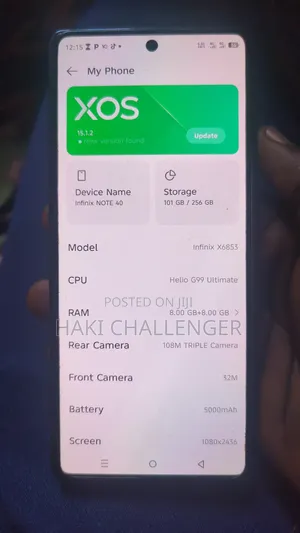 Infinix Note 40 256 GB Silver