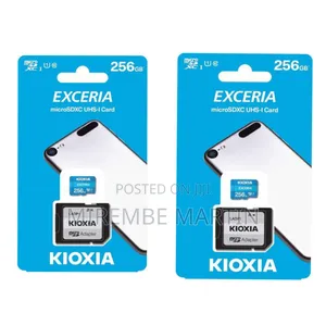 KIOXIA Exceria SD MicroSD Memory Card 256GB 100mb/S Full HD Recording