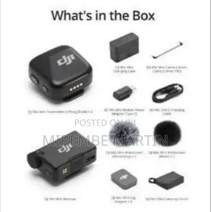 DJI Mic Mini (2 TX + 1 RX + Charging Case), Wireless Microphone For